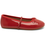 Bisgaard Red Patent Palma Ballerinasko