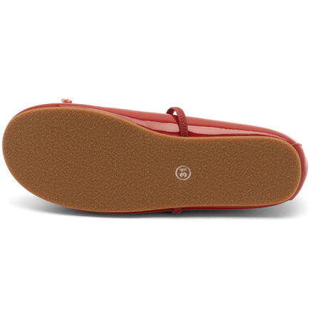 Bisgaard Red Patent Palma Ballerinasko