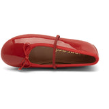 Bisgaard Red Patent Palma Ballerinasko