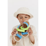 Bisgaard Bright Blue/Green Nico Sandal
