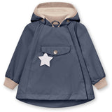 Mini A ture Ombre Blue Wai Fleece Lined Spring Jakke. GRS