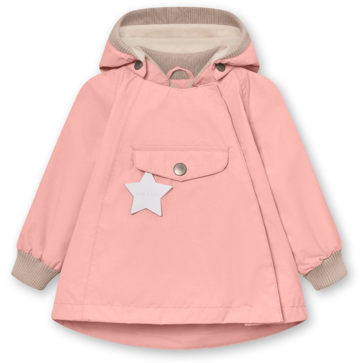 Mini A ture Rose Tan Wai Fleece Lined Spring Jakke. GRS