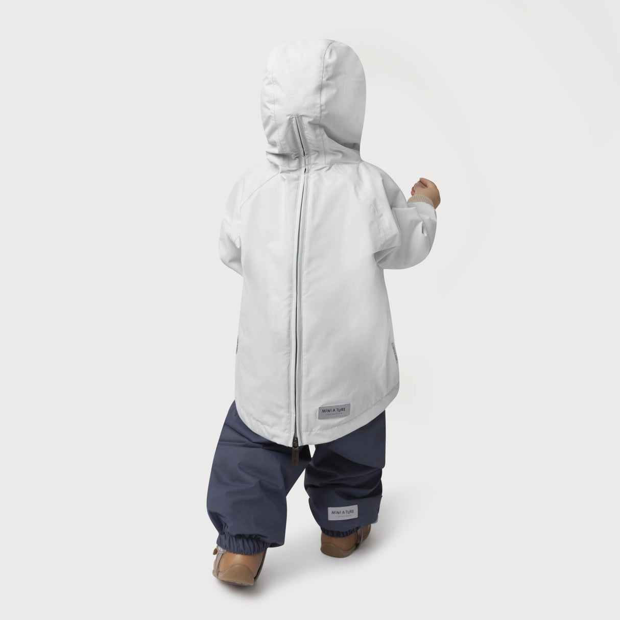 Mini A ture Blue Metal Babyvito Spring Anorak. GRS