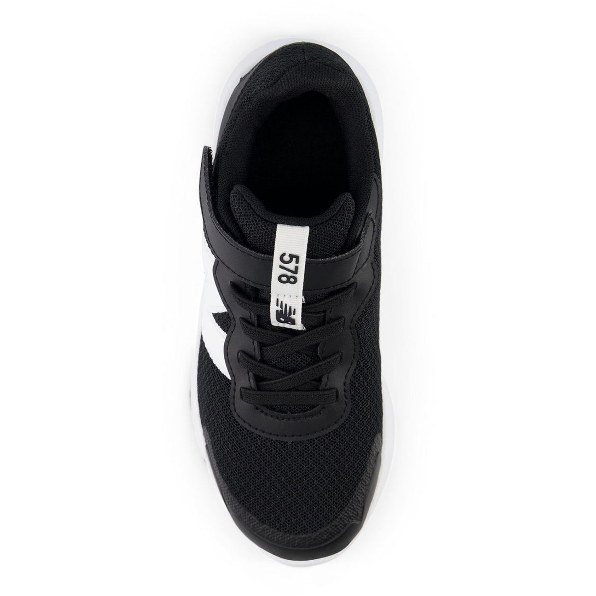 New Balance Black New Balance FreshFoam 578 Kids Bungee Lace Med Topp Stropp