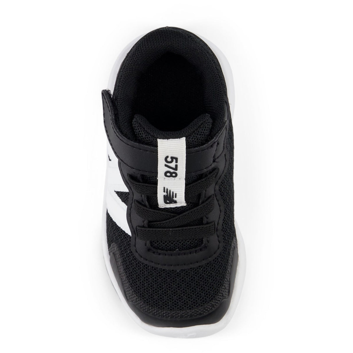 New Balance Black New Balance FreshFoam 578 Kids Bungee Lace Med Topp Stropp