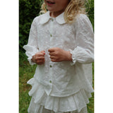 Konges Sløjd Optic White Lacey Halsbånd Skjorte