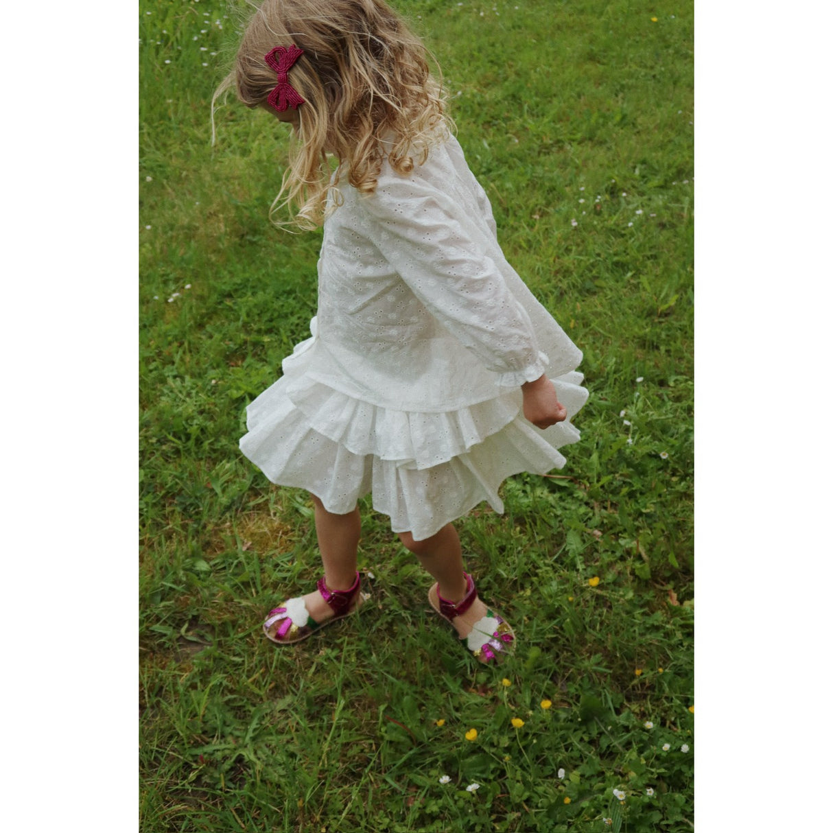 Konges Sløjd Optic White Lacey Halsbånd Skjorte