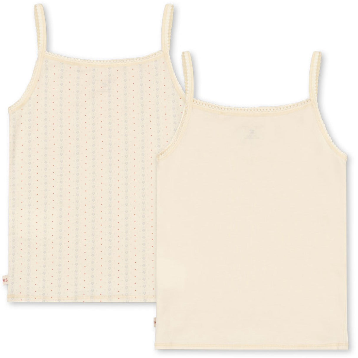 Konges Sløjd Fete De Fleur/Seedpearl Basic 2 Pack Stropp Topp Gots