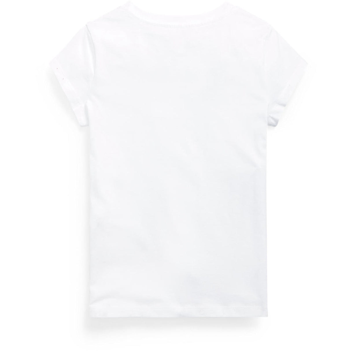 Polo Ralph Lauren White W/ Hint Of Pink Girl T-Shirt