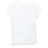 Polo Ralph Lauren White W/ Hint Of Pink Girl T-Shirt