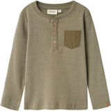 Lil'Atelier Moss Gray Barbar Slim Bluse