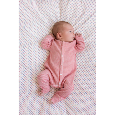 MarMar Modal Fine Rib Red Stripe Rukana Romper