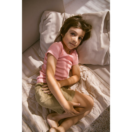 MarMar Modal Fine Rib Red Stripe Tago T-Skjorte