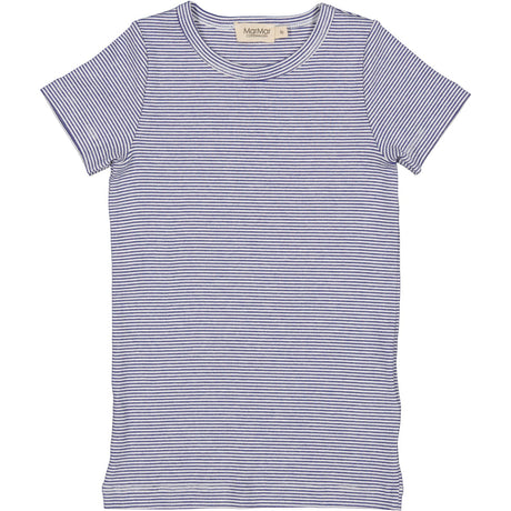 MarMar Modal Fine Rib Blue Stripe Tago T-Skjorte