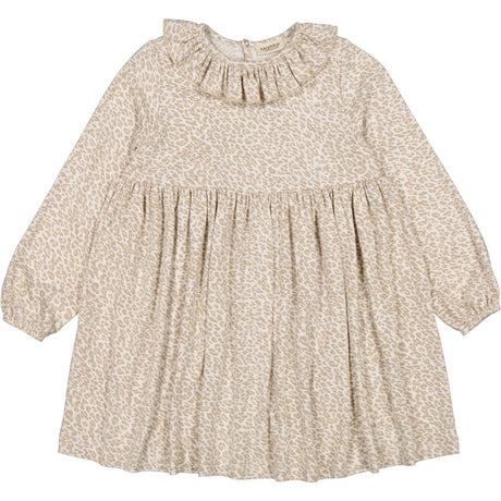 MarMar Leopard Beige Leo Diora Frill Kjole