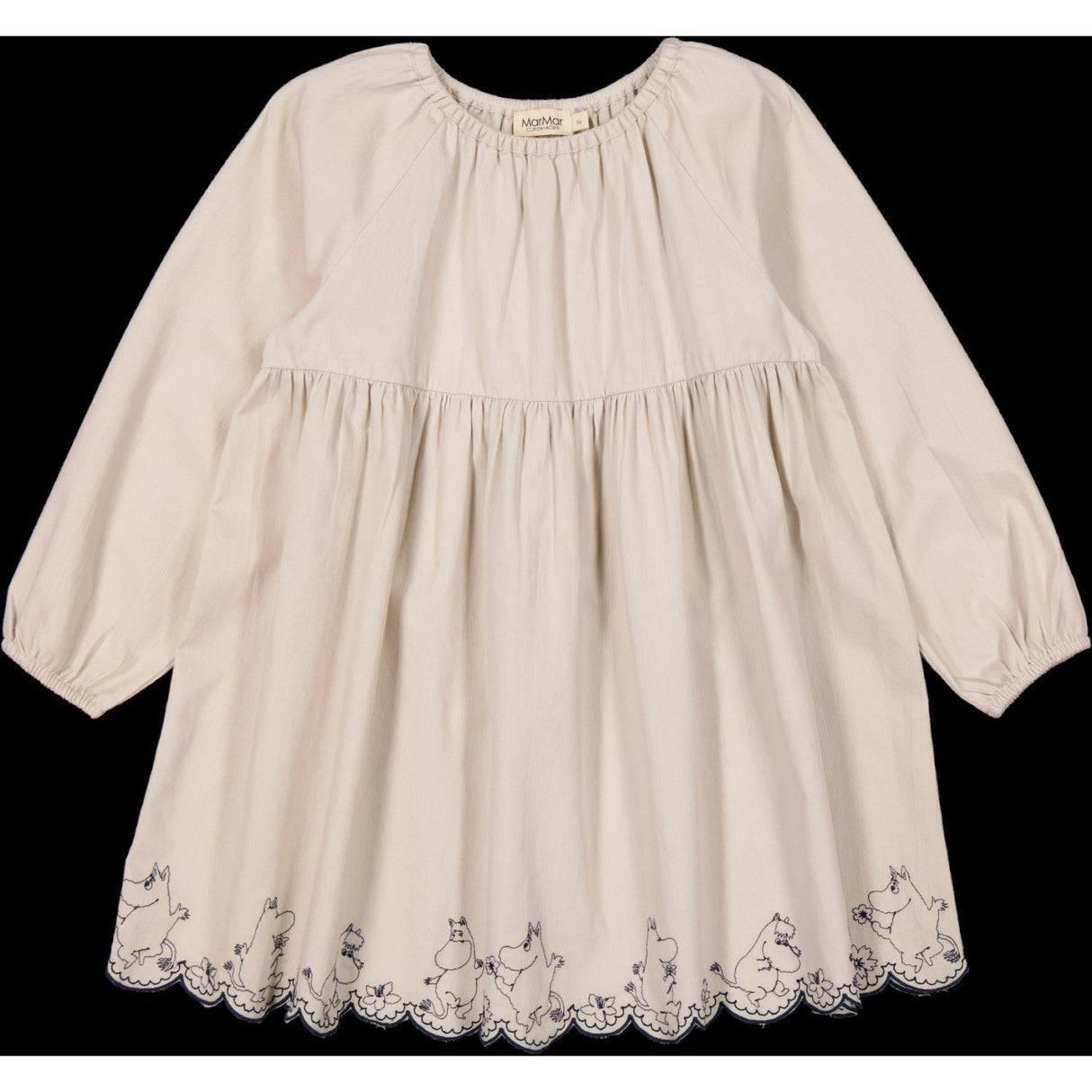 MarMar Cotton Texture Dancing Moomins Dawson Kjole