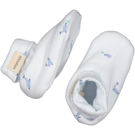 MarMar New Born Modal Smooth Print Dolphin Booties