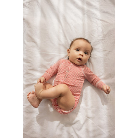 MarMar New Born Modal Fine Rib Red Stripe Bruno Body