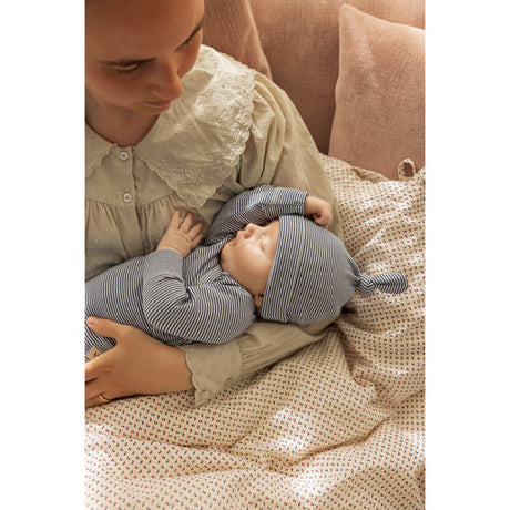 MarMar New Born Modal Fine Rib Blue Stripe Aiki Lue