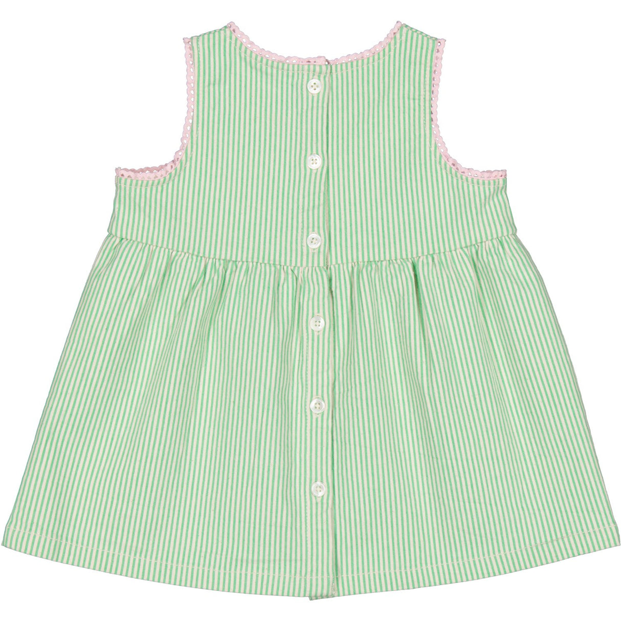 MarMar Soft Denim Cale Green Stripe Daely Kjole