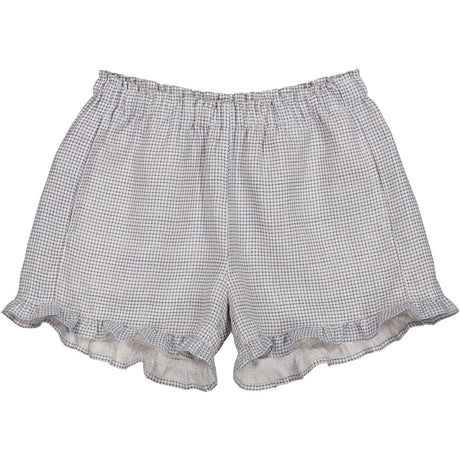 MarMar Linen Mini Check Pala Frill Shorts
