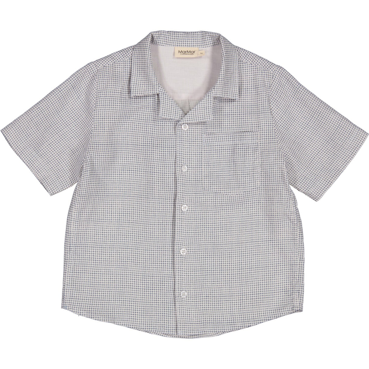 MarMar Linen Mini Check Tage Skjorte