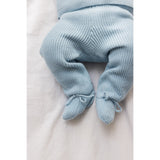 MarMar New Born Cotton Knit Full Clear Sky Pira Strikk Bukser