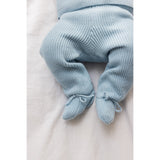 MarMar New Born Cotton Knit Full Clear Sky Pira Strikk Bukser