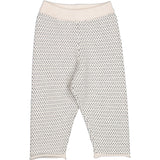 MarMar Cotton Knit Mini Pattern Light Sand Mix Pow Strikk Bukser