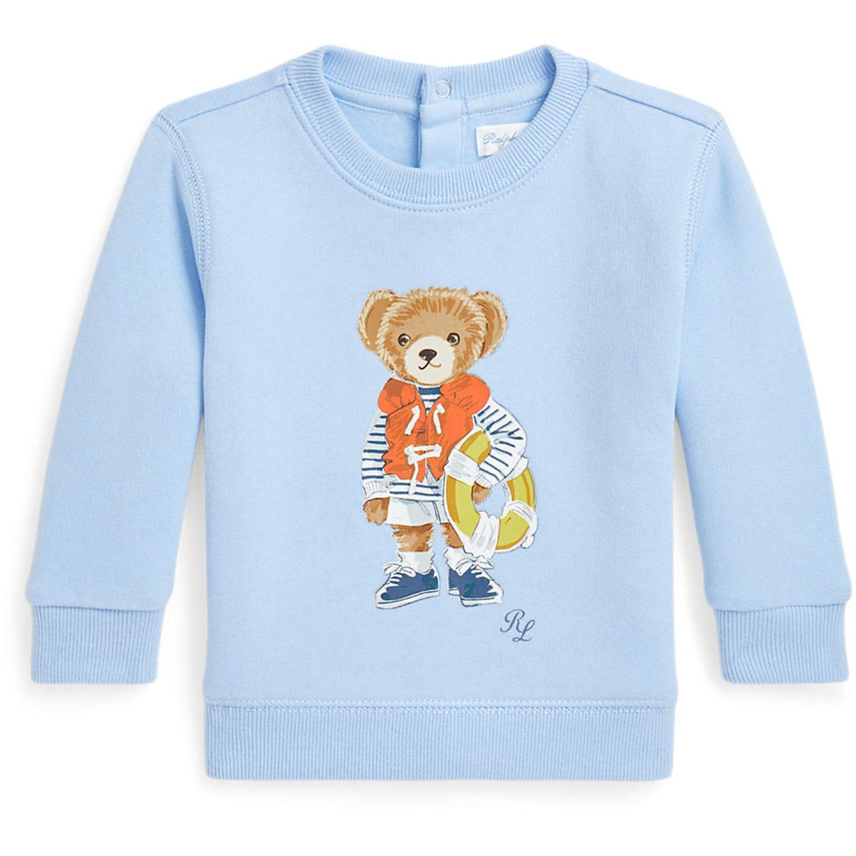 Ralph Lauren Baby Office Blue Bjørn Collegegenser