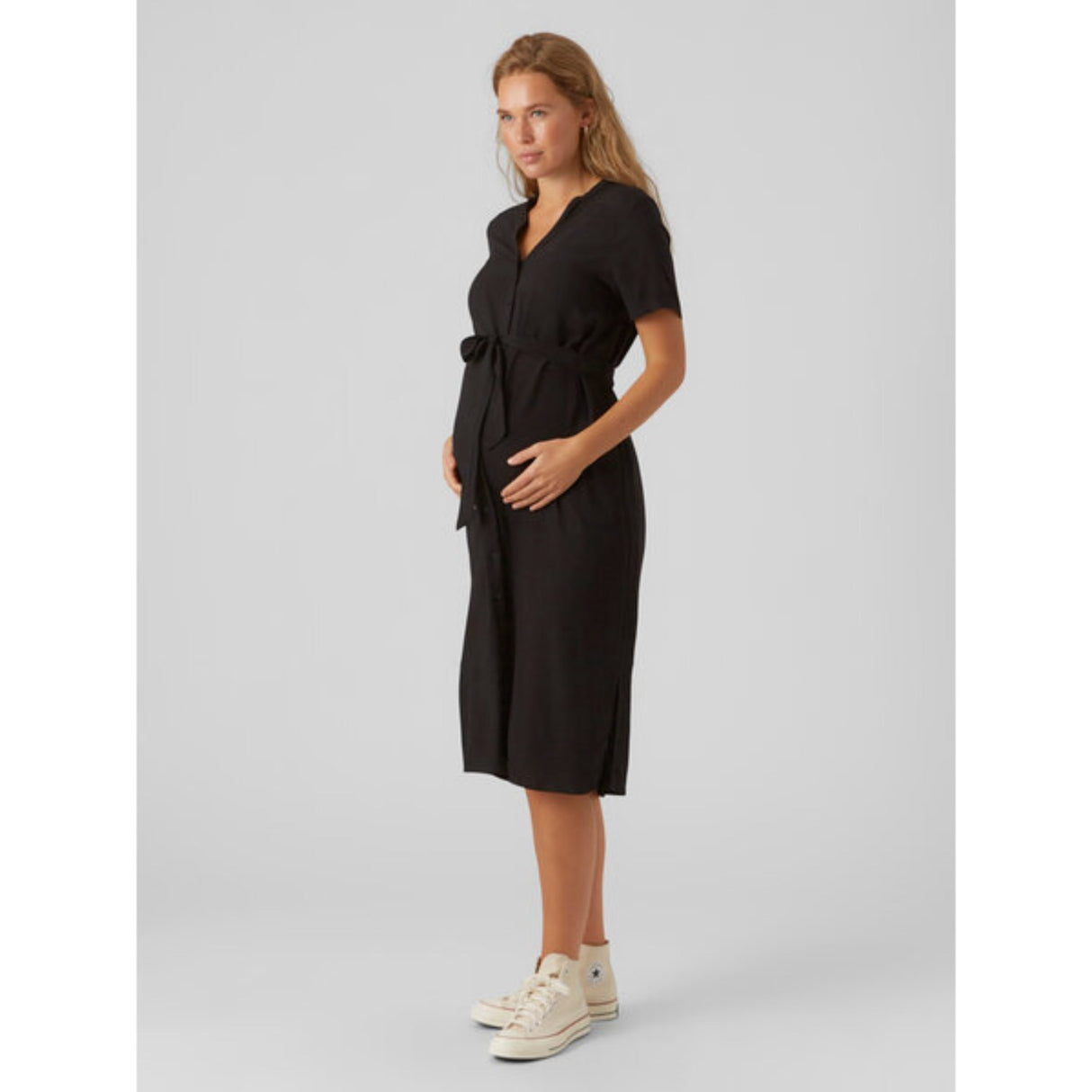 Vero Moda Maternity Black Vica Skjorte Kjole Noos