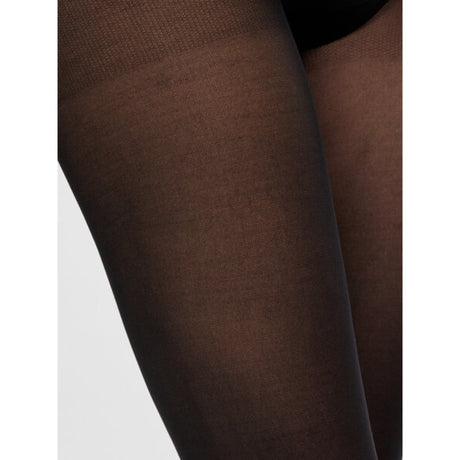 Mama;licious Black Sabine Tights 50Den 2-pack Noos