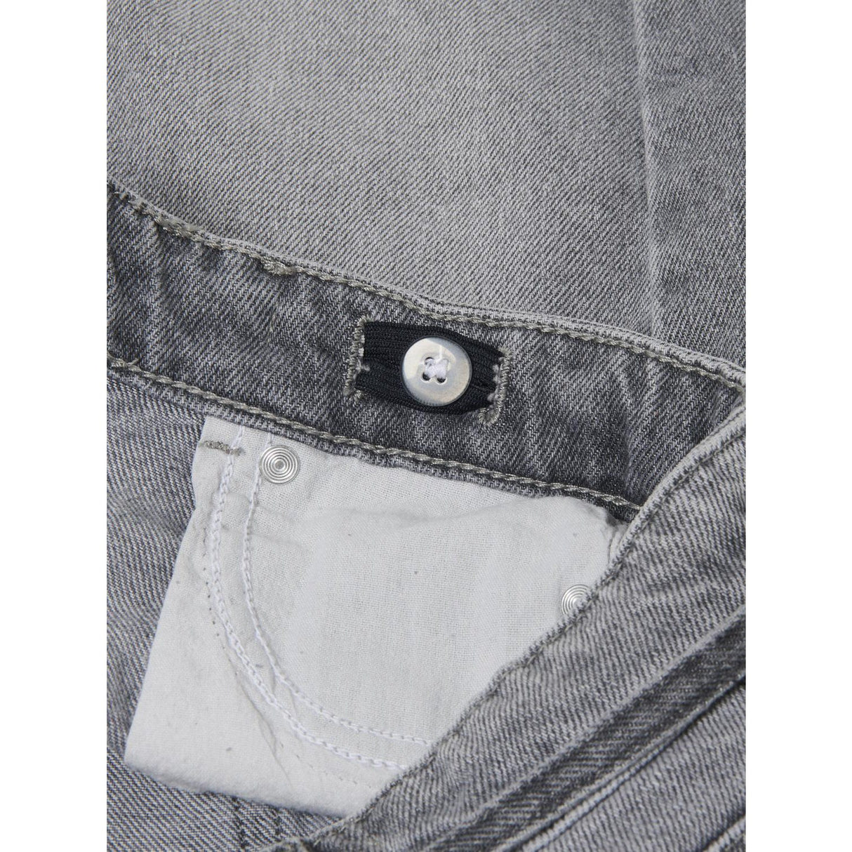 kids ONLY Medium Grey Denim Gianna Belted Midi Skjørt Dot Denim