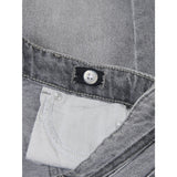 kids ONLY Medium Grey Denim Gianna Belted Midi Skjørt Dot Denim