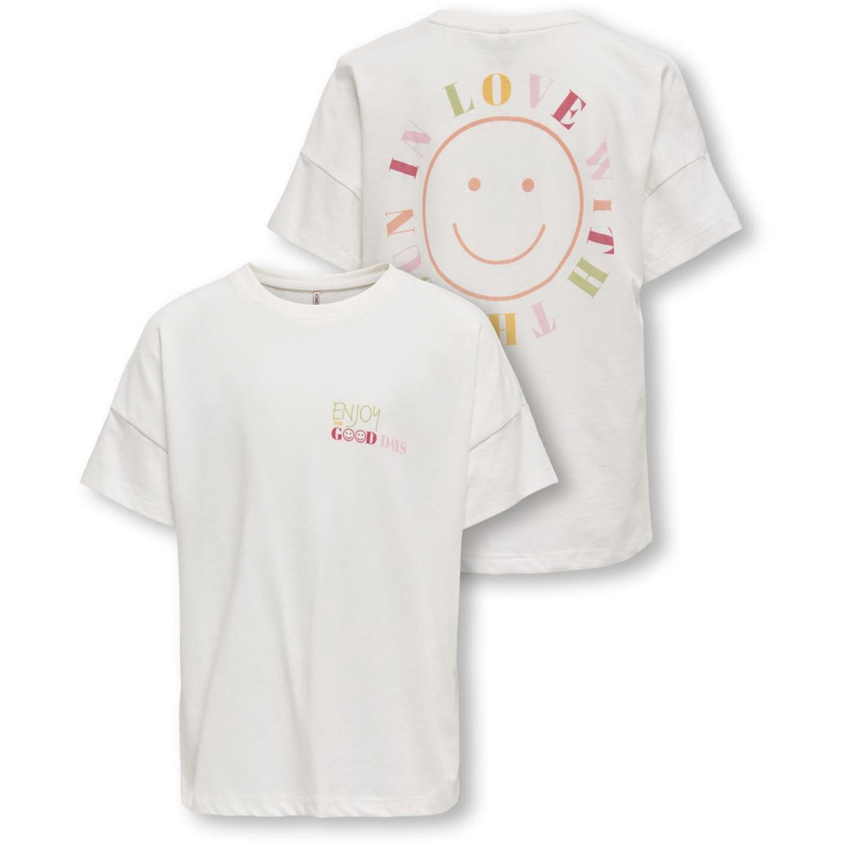 kids ONLY Cloud Dancer Sun Lia Life Oversize Printed T-Shirt