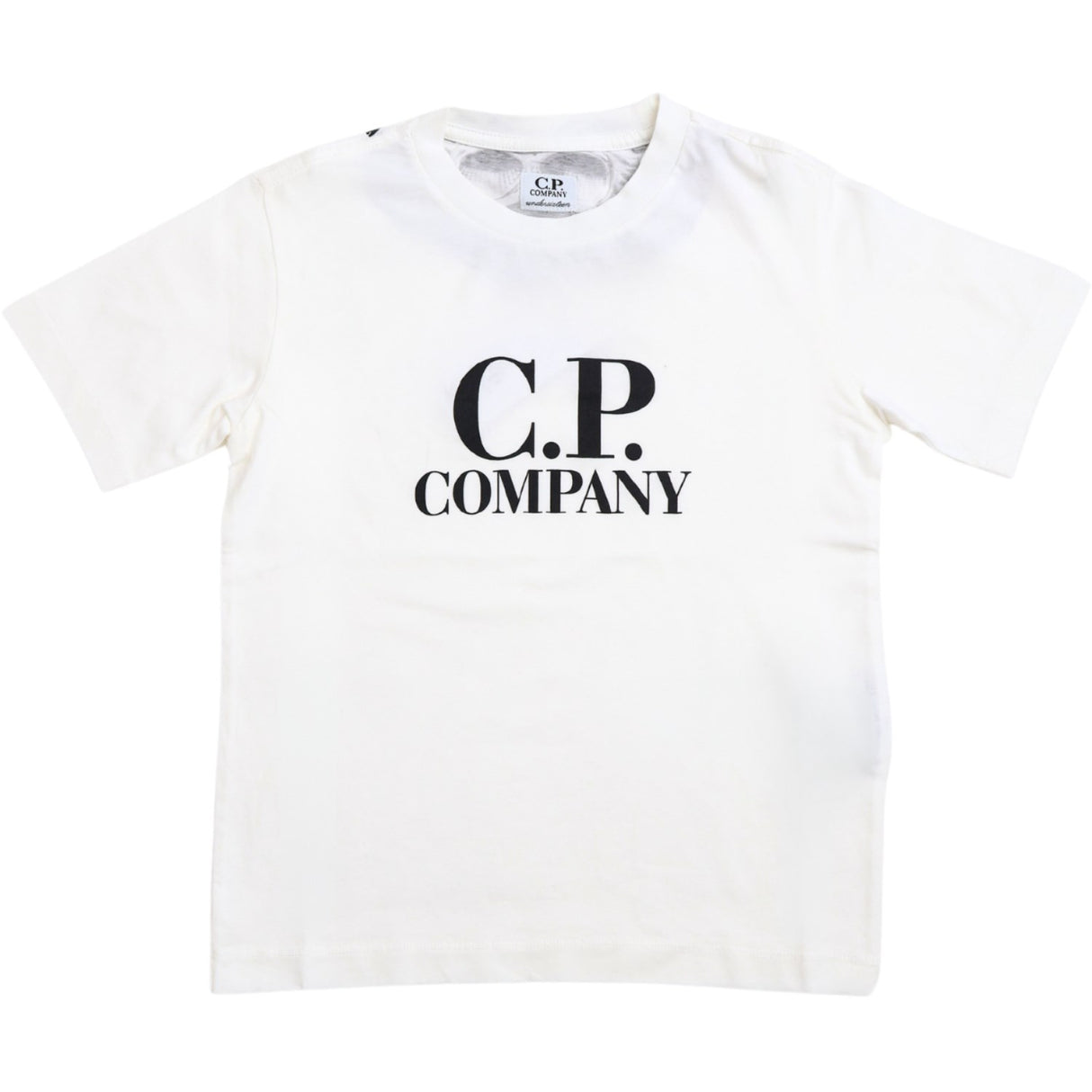 C.P. Company Gauze White T-Skjorte Kort Sleeve