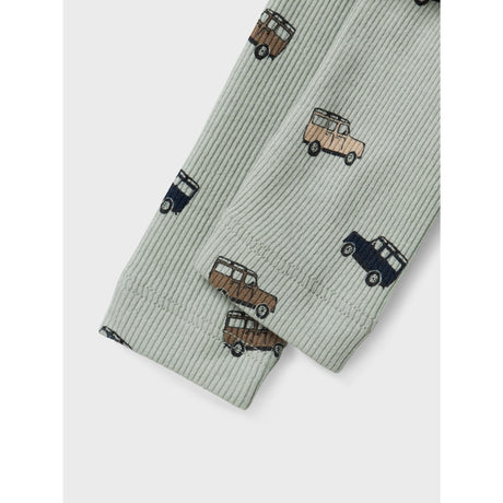 Name It Aqua Gray Hukab Long Johns