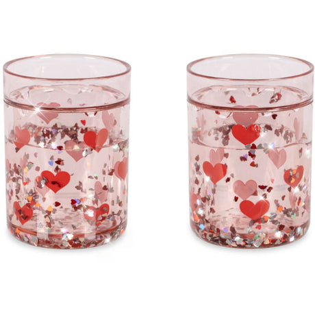 Konges Sløjd Heart 2 Pack Glitter Cups