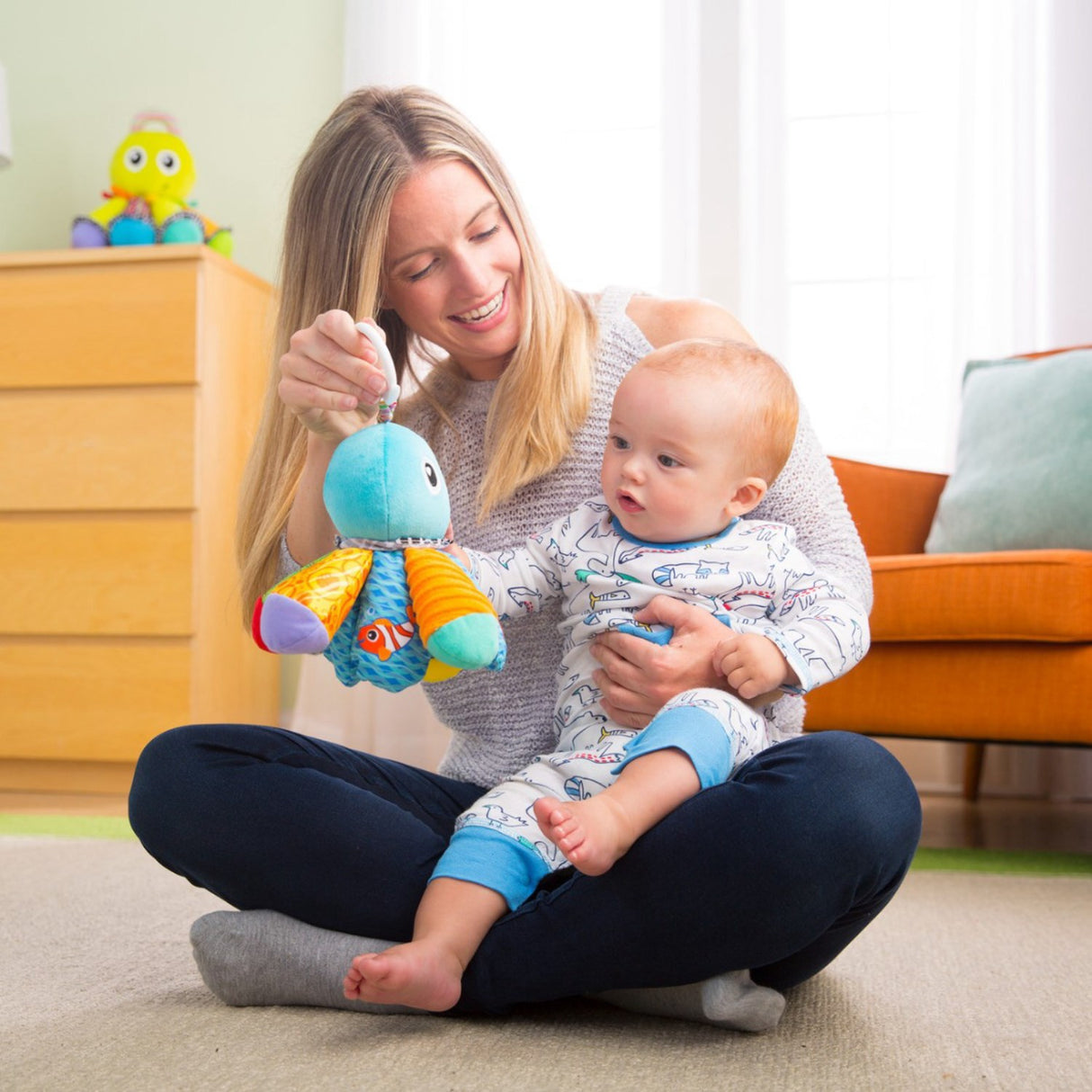 Lamaze Blæksprutten Sam Med Suspensjon