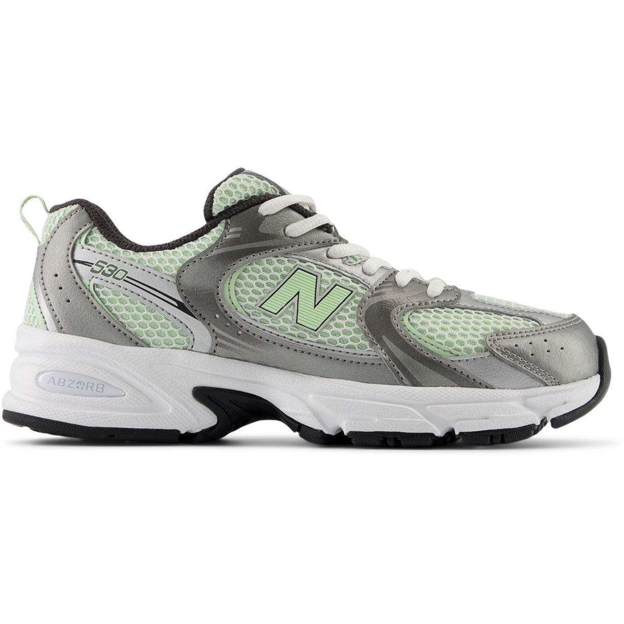 New Balance Dark Silver Metallic New Balance 530 Kids Lace