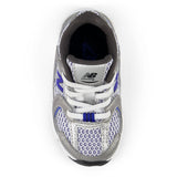 New Balance Dark Silver Metallic New Balance 530 Kids Bungee Lace