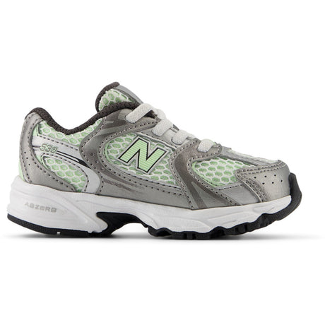 New Balance Dark Silver Metallic New Balance 530 Kids Bungee Lace