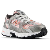 New Balance Dark Silver Metallic New Balance 530 Kids Bungee Lace