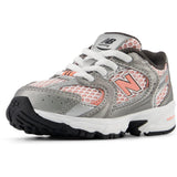 New Balance Dark Silver Metallic New Balance 530 Kids Bungee Lace