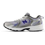 New Balance Dark Silver Metallic New Balance 530 Kids Bungee Lace