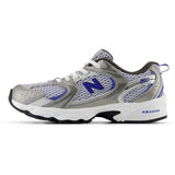 New Balance Dark Silver Metallic New Balance 530 Kids Bungee Lace