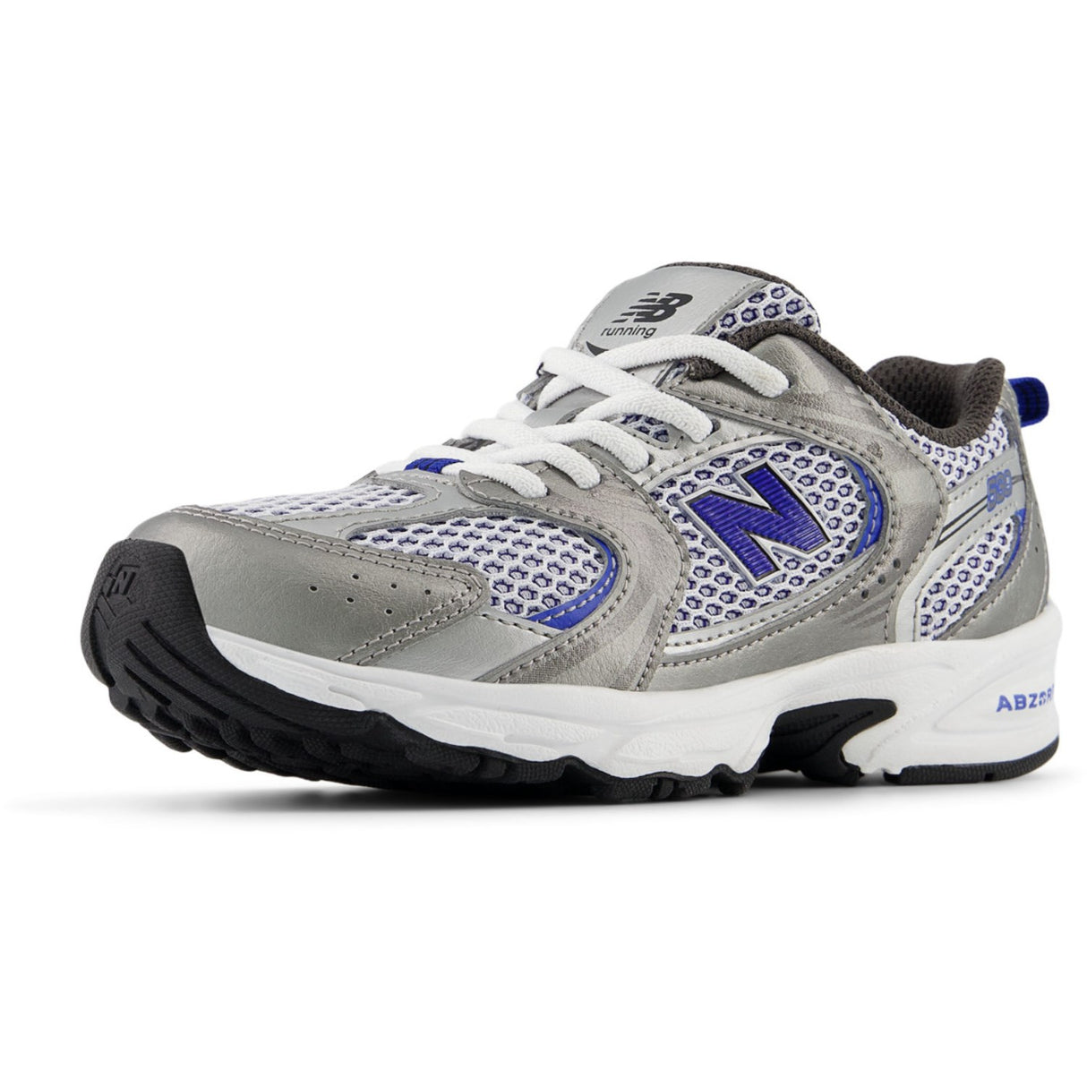 New Balance Dark Silver Metallic New Balance 530 Kids Bungee Lace