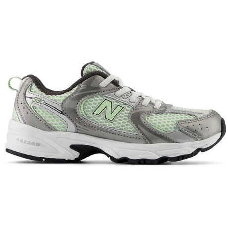 New Balance Dark Silver Metallic New Balance 530 Kids Bungee Lace