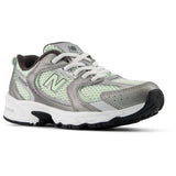 New Balance Dark Silver Metallic New Balance 530 Kids Bungee Lace