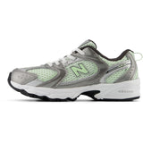 New Balance Dark Silver Metallic New Balance 530 Kids Bungee Lace